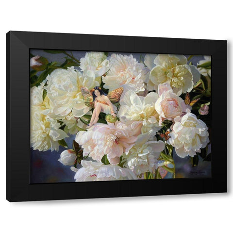 Visit of an Elf Black Modern Wood Framed Art Print with Double Matting by Kopania, Zbigniew