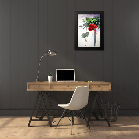 Hibiscus  Black Modern Wood Framed Art Print by Kovacs, Anna Brigite