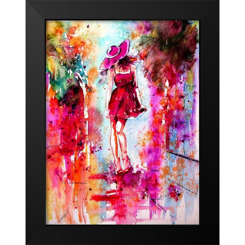 Magic in the City Black Modern Wood Framed Art Print by Kovacs, Anna Brigite