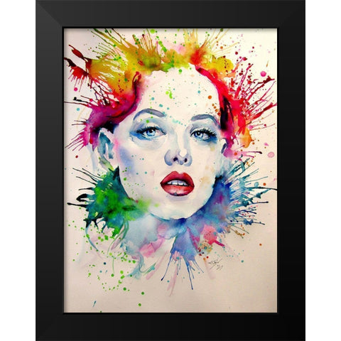 Charming Girl VIII Black Modern Wood Framed Art Print by Kovacs, Anna Brigite
