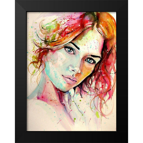 Charming Girl XI Black Modern Wood Framed Art Print by Kovacs, Anna Brigite