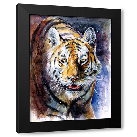 Collarwali Black Modern Wood Framed Art Print by Kovacs, Anna Brigite