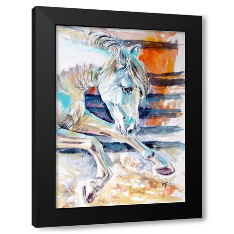 Andalusian Horse II Black Modern Wood Framed Art Print with Double Matting by Kovacs, Anna Brigite