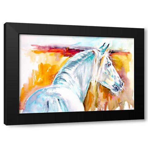 Andalusian Horse III Black Modern Wood Framed Art Print with Double Matting by Kovacs, Anna Brigite