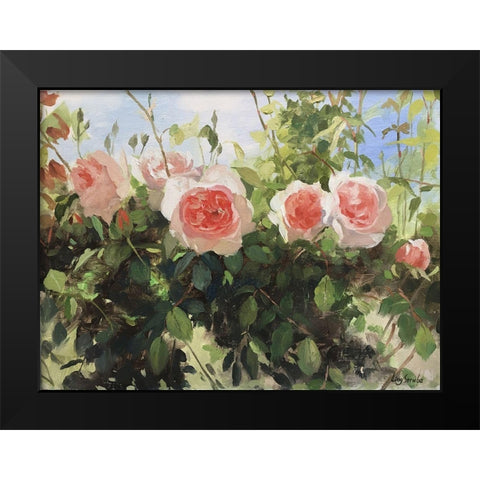 Garden Rose IV Black Modern Wood Framed Art Print by Strube, Ling