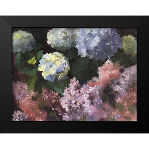 May Blossom Black Modern Wood Framed Art Print by Strube, Ling