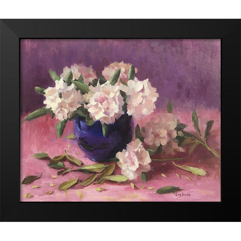 The Rhododendron Black Modern Wood Framed Art Print by Strube, Ling