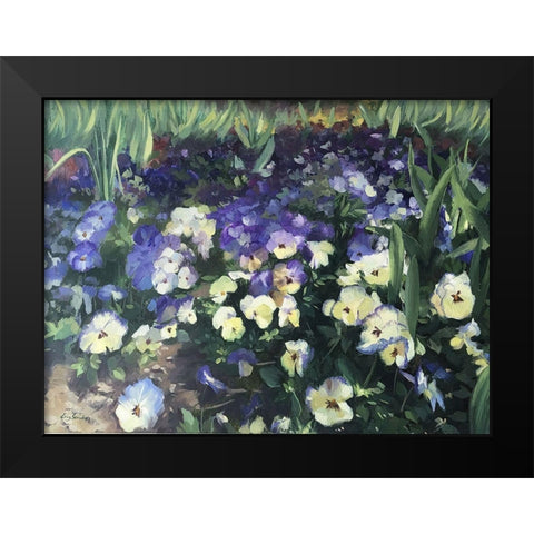 Spring Passion Black Modern Wood Framed Art Print by Strube, Ling