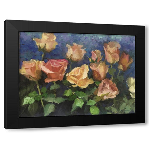 Delightful Black Modern Wood Framed Art Print with Double Matting by Strube, Ling