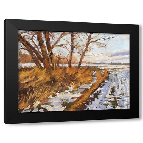 An Evening in Winter II Black Modern Wood Framed Art Print by Strube, Ling