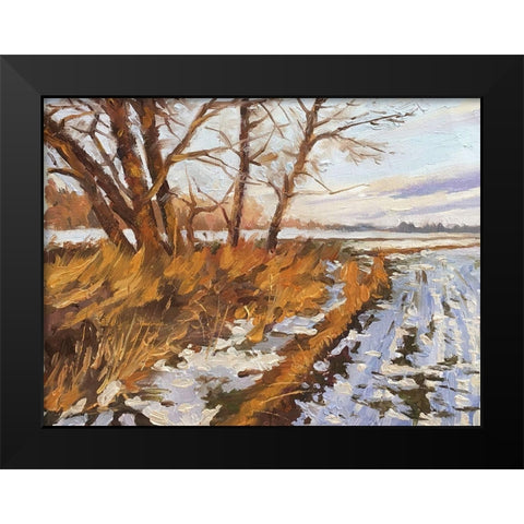 An Evening in Winter II Black Modern Wood Framed Art Print by Strube, Ling