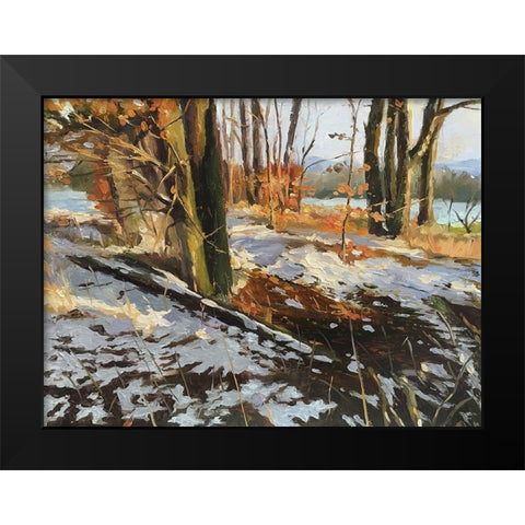 An Evening in Winter III Black Modern Wood Framed Art Print by Strube, Ling