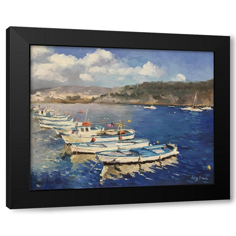 Italian Landscape II Black Modern Wood Framed Art Print by Strube, Ling