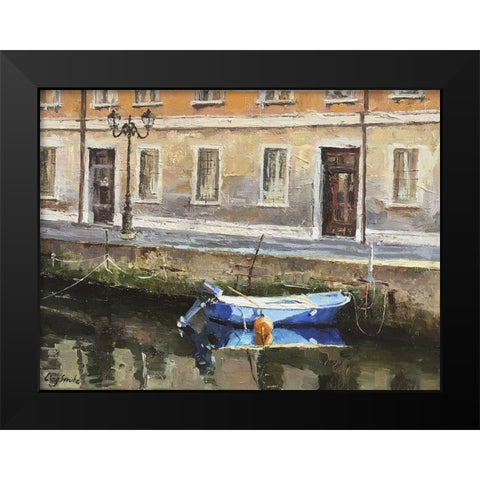 Italian Landscape III Black Modern Wood Framed Art Print by Strube, Ling