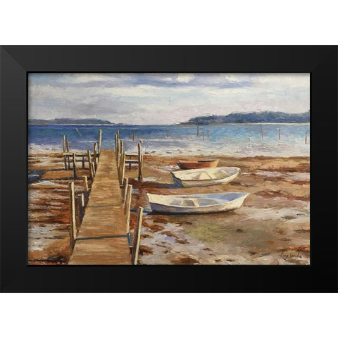 Sunset Glow in Denmark II Black Modern Wood Framed Art Print by Strube, Ling