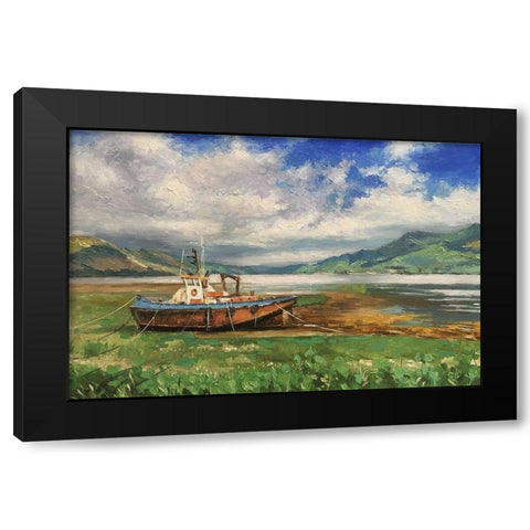 Scotland Landscape II Black Modern Wood Framed Art Print by Strube, Ling