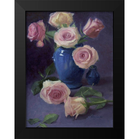 Anmut Black Modern Wood Framed Art Print by Strube, Ling