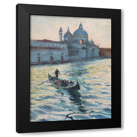 Stroll in Venice V Black Modern Wood Framed Art Print by Strube, Ling