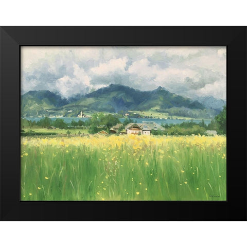 Wolfgang,  Austria Black Modern Wood Framed Art Print by Strube, Ling