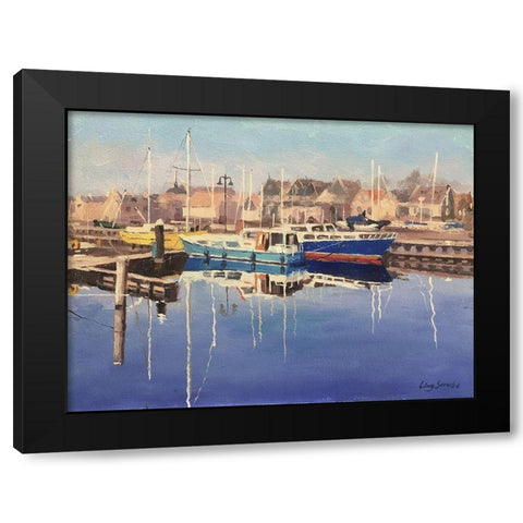 Netherlands Landscape III Black Modern Wood Framed Art Print with Double Matting by Stube, Ling