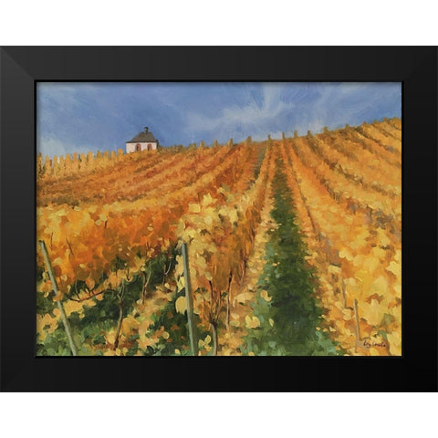 Autumn Glory Black Modern Wood Framed Art Print by Stube, Ling