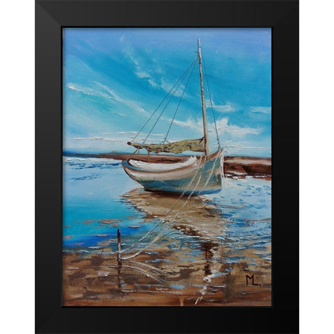 In Paradise Black Modern Wood Framed Art Print by Luniak, Monika