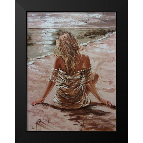 Silence II Black Modern Wood Framed Art Print by Luniak, Monika