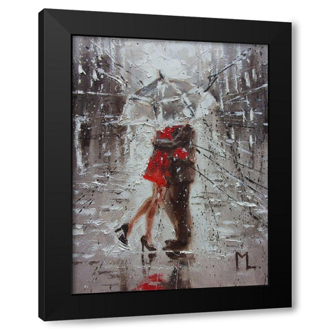 Date Black Modern Wood Framed Art Print with Double Matting by Luniak, Monika