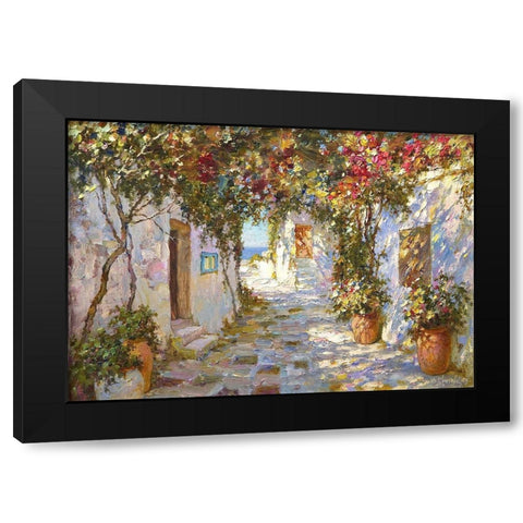 Exit to the Sea Black Modern Wood Framed Art Print with Double Matting by Obuchovsky, Yury