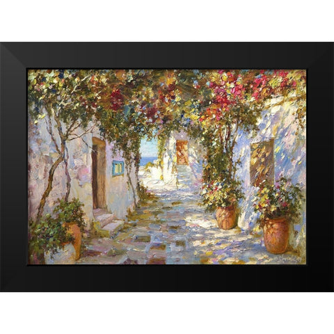 Exit to the Sea Black Modern Wood Framed Art Print by Obuchovsky, Yury