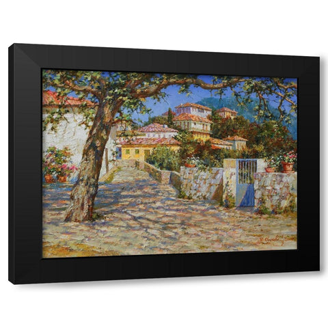 Light and Shadows II Black Modern Wood Framed Art Print with Double Matting by Obuchovsky, Yury