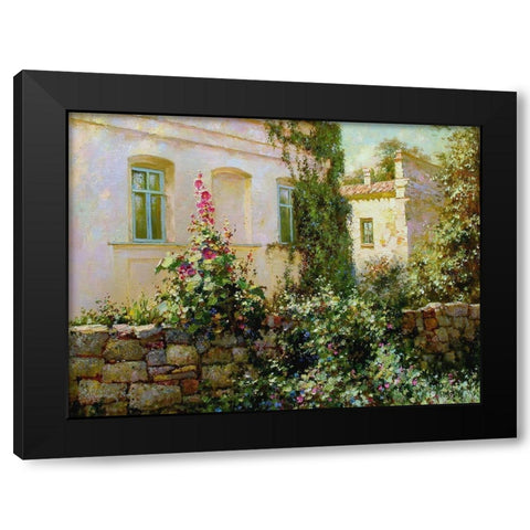 Morning Black Modern Wood Framed Art Print with Double Matting by Obuchovsky, Yury