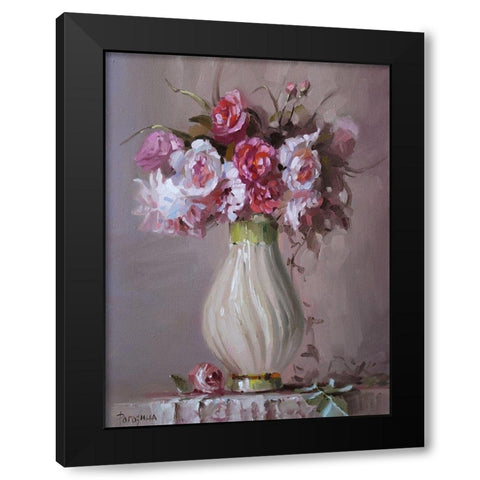Aromat Bouquet II Black Modern Wood Framed Art Print by Rogozina, Svetlana