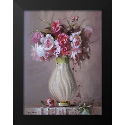 Aromat Bouquet II Black Modern Wood Framed Art Print by Rogozina, Svetlana