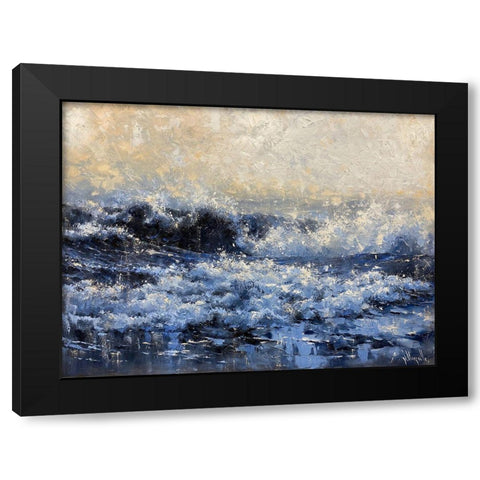 Prussian Blue Black Modern Wood Framed Art Print with Double Matting by Singatullin, Marsel