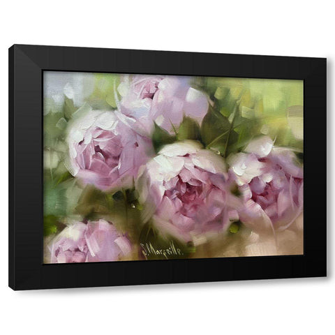 In the Garden Black Modern Wood Framed Art Print by Singatullin, Marsel