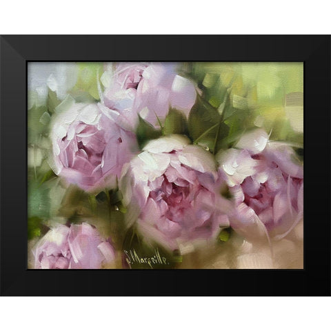 In the Garden Black Modern Wood Framed Art Print by Singatullin, Marsel