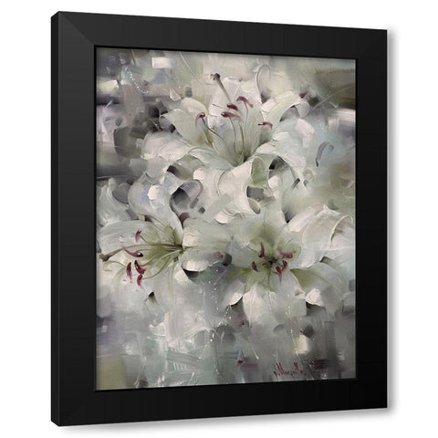 Winter Sleep Black Modern Wood Framed Art Print by Singatullin, Marsel