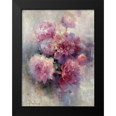Pink Haze Black Modern Wood Framed Art Print by Singatullin, Marsel