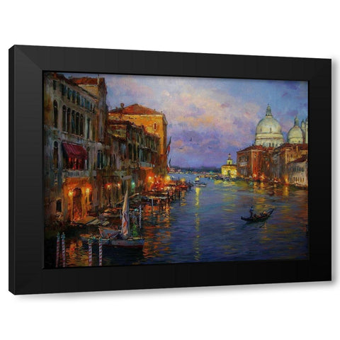 Venice Memories I Black Modern Wood Framed Art Print by Sviridov, Sergei