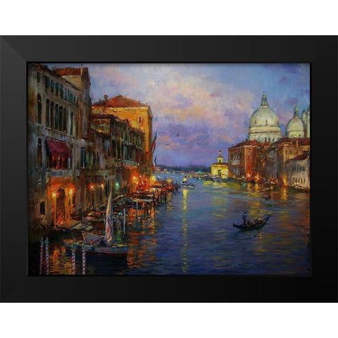 Venice Memories I Black Modern Wood Framed Art Print by Sviridov, Sergei