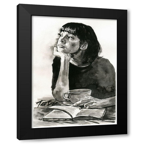 Dreaming my Dreams Black Modern Wood Framed Art Print with Double Matting by Tashe