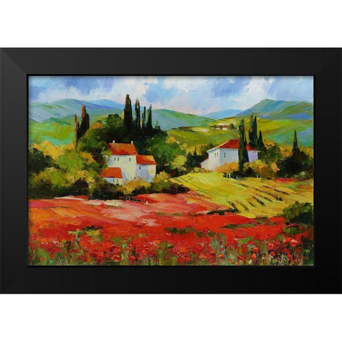 The Depth of Filling Black Modern Wood Framed Art Print by Bond