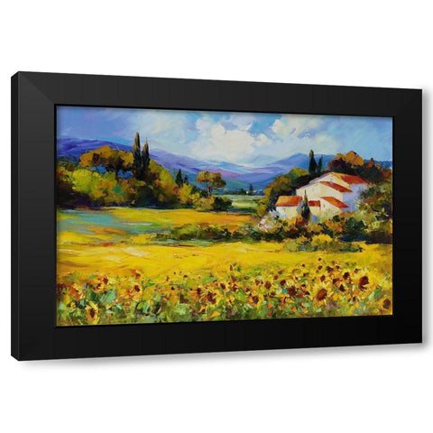 La Belle de Jour Black Modern Wood Framed Art Print by Bond