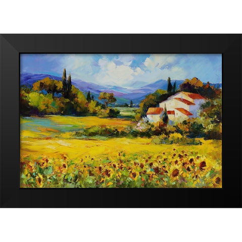 La Belle de Jour Black Modern Wood Framed Art Print by Bond