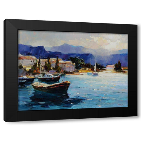 Summer Rendezvous Black Modern Wood Framed Art Print with Double Matting by Bond
