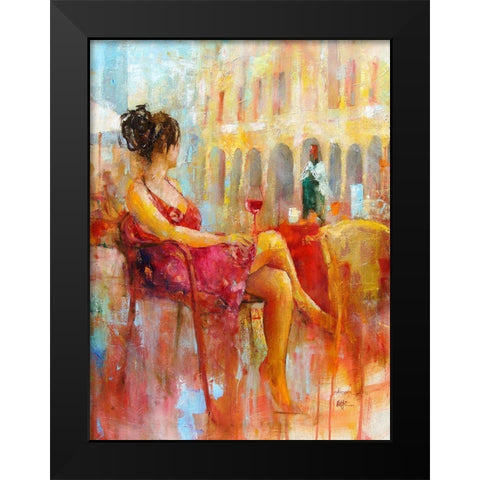 New Day Black Modern Wood Framed Art Print by Zakrynycny, Viktor