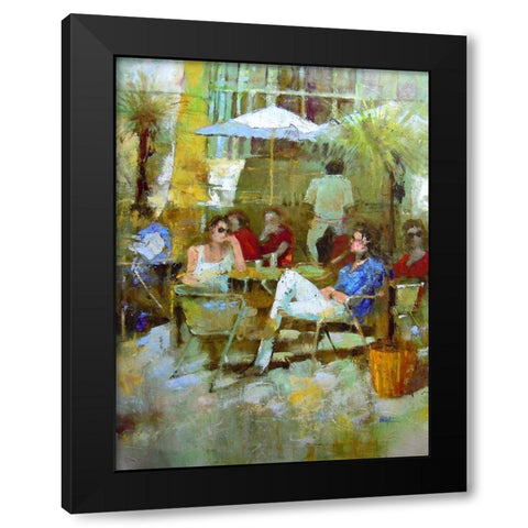 Nice Memories Black Modern Wood Framed Art Print with Double Matting by Zakrynycny, Viktor