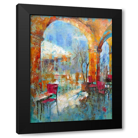 In the South of Italy Black Modern Wood Framed Art Print with Double Matting by Zakrynycny, Viktor
