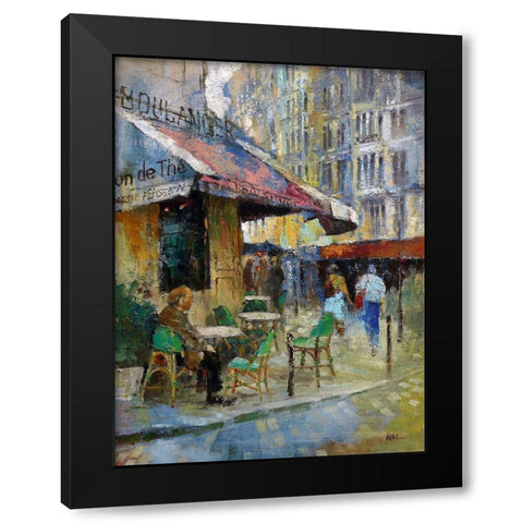 By an Old Baker Black Modern Wood Framed Art Print by Zakrynycny, Viktor
